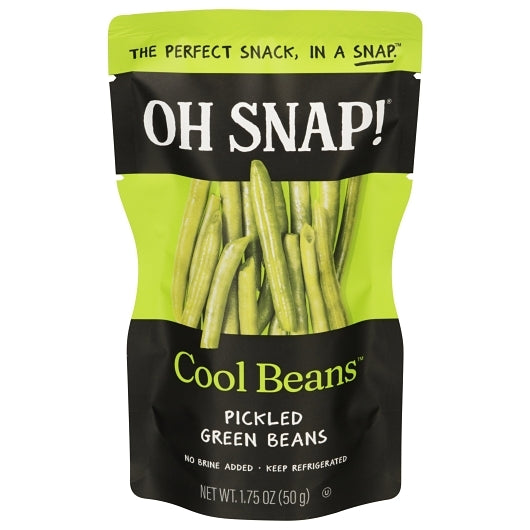 OH Snap Cool Pickling Co. Gluten Free Fat Free Cool Beans Pickled Green Beans, 12 x 1.75 oz Case - Fruit & Sides