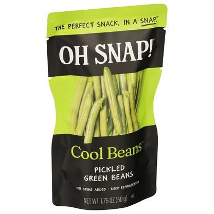 OH Snap Cool Pickling Co. Gluten Free Fat Free Cool Beans Pickled Green Beans, 12 x 1.75 oz Case - DOT product image 4