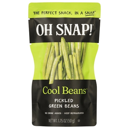 OH Snap Cool Pickling Co. Gluten Free Fat Free Cool Beans Pickled Green Beans, 12 x 1.75 oz Case - DOT product image 3