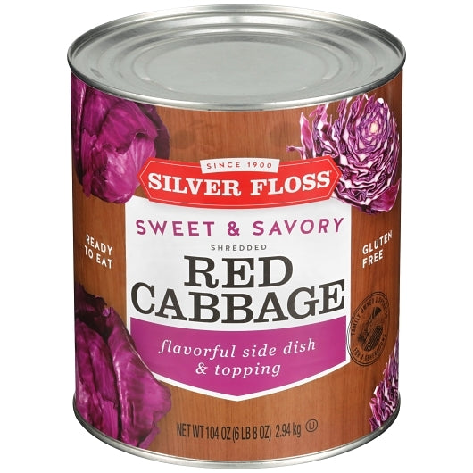 Silver Floss Sweet & Sour Cabbage, 6 x 104 oz Case - DOT product image 2