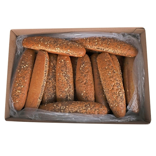 Vie De France 12" Honey Wheat Sub Roll, 42 x 6.5 oz Case - Breads, Rolls & Buns