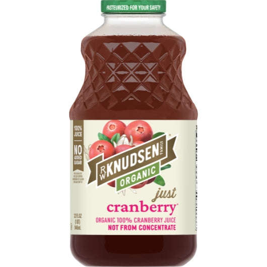 RW Knudsen Organic Cranberry Juice, 6 x 32 fl oz Case - Juices