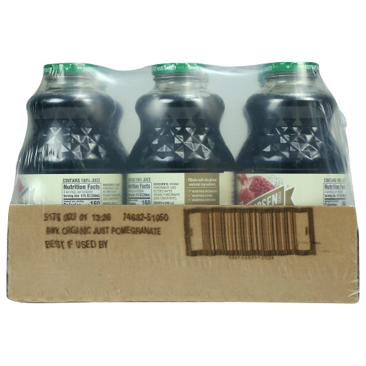 RW Knudsen Organic Pomegranate Juice, 6 x 32 fl oz Case - Juices