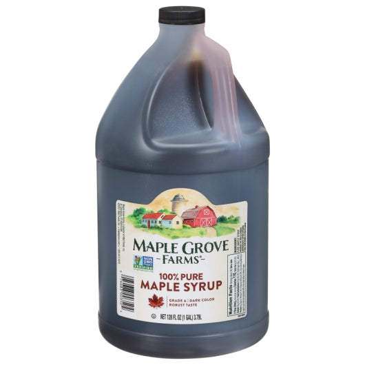 B and G 100% Pure Grade A Dark Robust Pure Maple Pancake Syrup Bulk, 4 x 1 GA Case - DOT product image 6