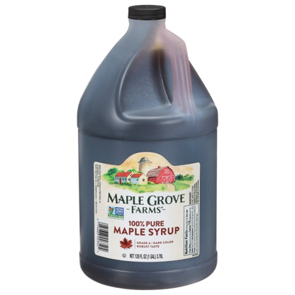 B and G 100% Pure Grade A Dark Robust Pure Maple Pancake Syrup Bulk, 4 x 1 GA Case - DOT product image 6