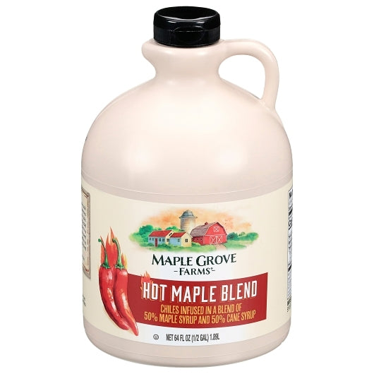 Maple Grove Farms Hot Cane Syrup Blend Bottles, 6 x 0.5 GA Case - Beverages