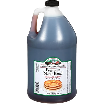B and G 25% Premium Blend Syrup Bulk, 4 x 1 GA Case - Front/center packaged product image