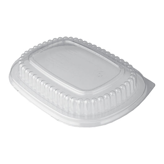 Durable PET Lid for Small Smooth Wall Containers, 1 x 150 each Case - Disposables