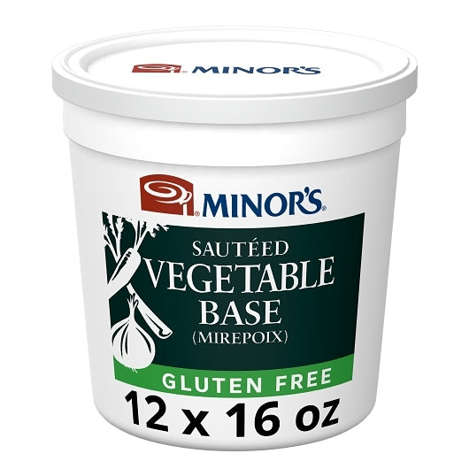 Nestle Minors Sauteed No Added MSG Gluten Free Sauteed Vegetable Base, 12 x 1 lb Case - Prepared Foods