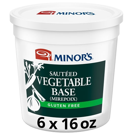 Nestle Minors Sauteed No Added MSG Gluten Free Sauteed Vegetable Base, 6 x 1 lb Case - Prepared Foods