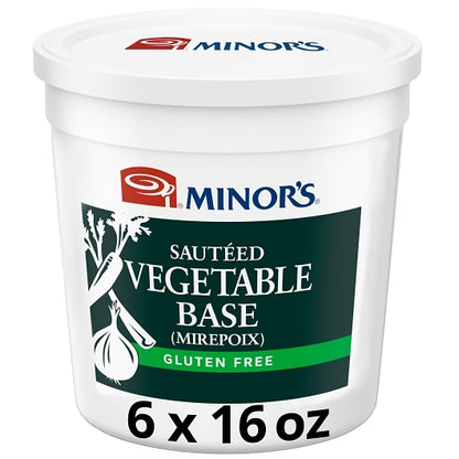 Nestle Minors Sauteed No Added MSG Gluten Free Sauteed Vegetable Base, 6 x 1 lb Case - Prepared Foods