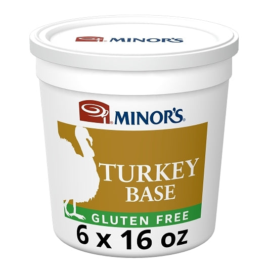 Nestle Minors No Added MSG Gluten Free Turkey Base, 6 x 1 lb Case - Prepared Foods