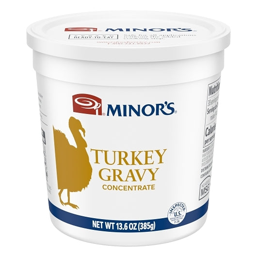 Nestle Minors Concentrate No MSG Added Turkey Gravy Concentrate, 6 x 13.6 oz Case - Condiments & Sauces