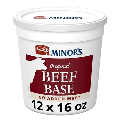 Nestle Minors No MSG Added Beef Base, 12 x 1 lb Case - Prepared Foods