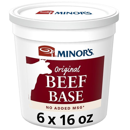 Nestle Minors Ljm No Added MSG Beef Base, 6 x 1 lb Case - Prepared Foods