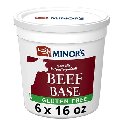 Nestle Minors All Gluten Free Natural Ingredients Beef Base, 6 x 1 lb Case - Prepared Foods
