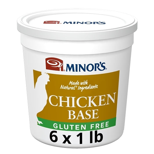 Nestle Minors Gluten Free Natural Ingredients Chicken Base, 6 x 1 lb Case - Prepared Foods