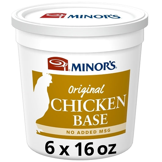 Minor's No Added MSG Chicken Base, 6 x 1 lb Case - Prepared Foods