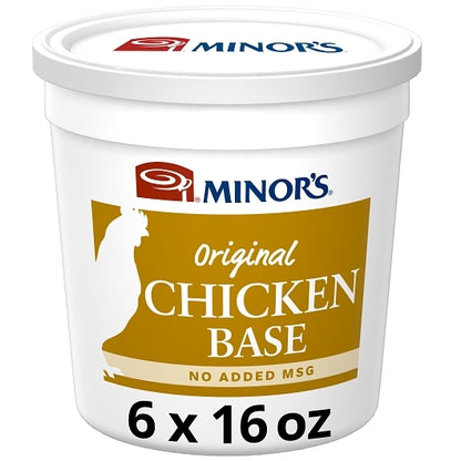 Minor's No Added MSG Chicken Base, 6 x 1 lb Case - Prepared Foods