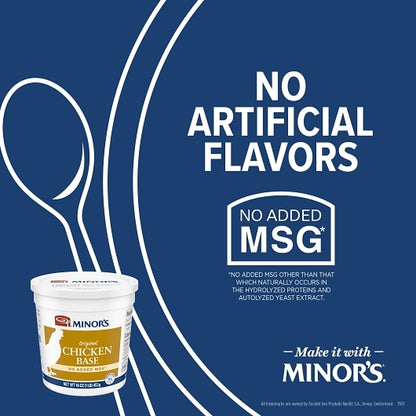 Minor's No Added MSG Chicken Base, 6 x 1 lb Case - DOT product image 8