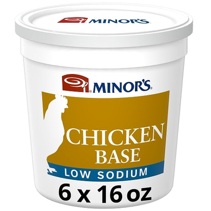 Minor's Gluten Free, Low Sodium & No MSG Added Chicken Base, 6 x 1 lb Case - Prepared Foods