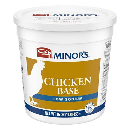 Minor's Gluten Free, Low Sodium & No MSG Added Chicken Base, 6 x 1 lb Case - DOT product image 2