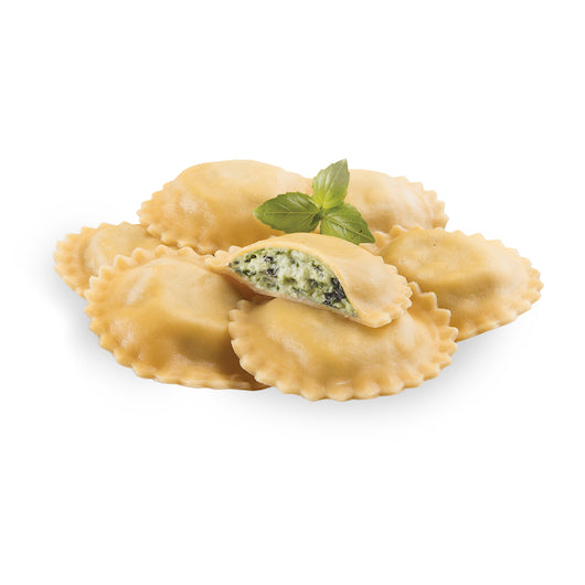 Seviroli Foods Large Round Spinach Mozzarella Ravioli, 2 x 5 lb Case - Pantry Ingredients