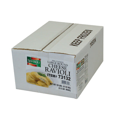 Seviroli Foods Large Round Cheese Ravioli Pasta, 2 x 5 lb Case - DOT product image 6
