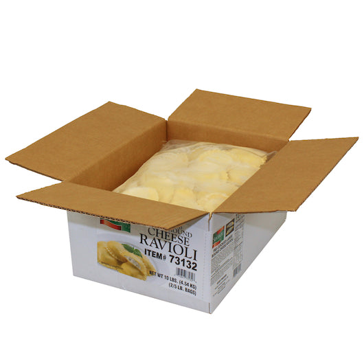 Seviroli Foods Large Round Cheese Ravioli Pasta, 2 x 5 lb Case - Pantry Ingredients