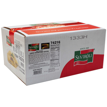 Seviroli Foods Large Round Beef Ravioli, 2 x 5 lb Case - DOT product image 5
