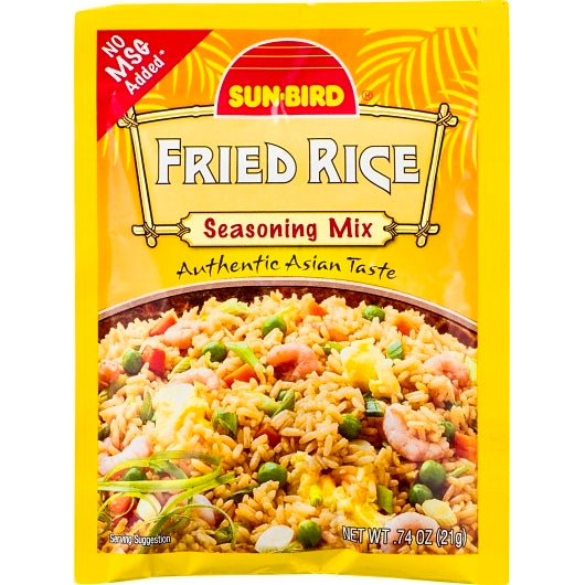 Sun-Bird Fried Rice Seasoning Mix, 24 x 0.74 oz Case - Spices Seasonings