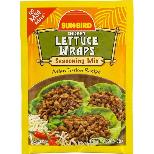 Sun-Bird Lettuce Wraps Seasoning, 24 x 1.25 oz Case - Spices Seasonings
