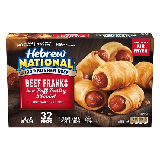 Hebrew National Franks in a Blanket, 6 x 18.4 oz Case - Frozen Meat & Seafood