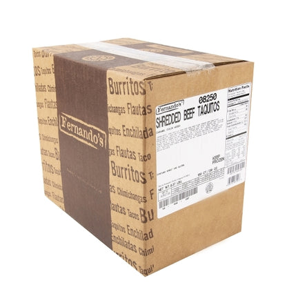 Conagra Fernandos Fiesta Shredded Beef Taquito, 1 x 100 each Case - DOT product image 3