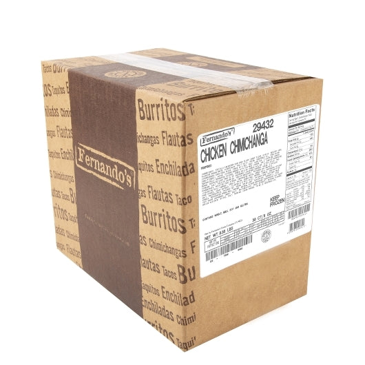Conagra Fernandos Pre Shredded Chicken Chimichangas, 1 x 30 each Case - DOT product image 3