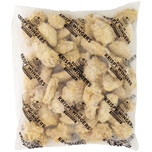 Foster Farms Krispy Wingers Homestyle Breaded Wings, 2 x 5 lb Case - Frozen Meat & Seafood