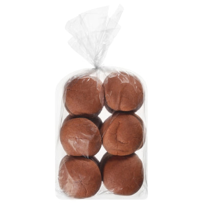 European Bakers 4 Inch Whole Wheat Sliced Thaw & Serve Hamburger Buns, 10 x 28 oz Case - Breads, Rolls & Buns