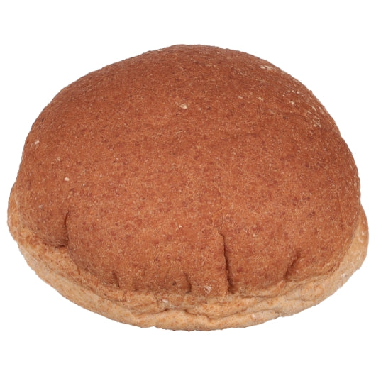 European Bakers 4 Inch Whole Wheat Sliced Thaw & Serve Hamburger Buns, 10 x 28 oz Case - DOT product image 2