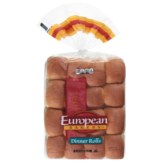 European Bakers Golden Dinner Roll, 6 x 24 oz Case - Breads, Rolls & Buns