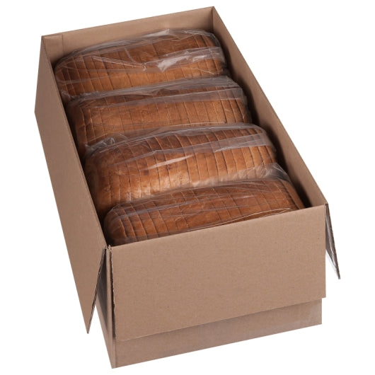 European Bakers 5/8 Inch Sliced Rye/Pumpernickel Marble Swirl Bread, 8 x 1 each Case - DOT product image 3