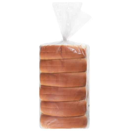 European Bakers 6 Inch New England Frank Buns, 8 x 12 ct Case - Breads, Rolls & Buns