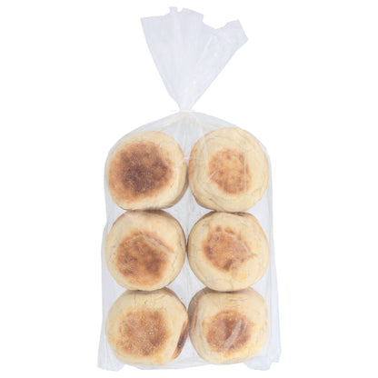 European Bakers Fully Sliced Plain English Muffins, 6 x 12 x 2 oz Case - DOT product image 2
