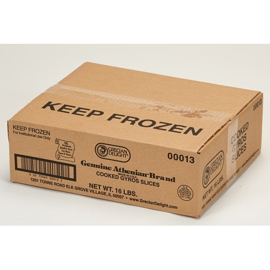 Gyro Athens Style Cooked Athenian Gyros Slice, 4 x 4 lb Case - DOT product image 4