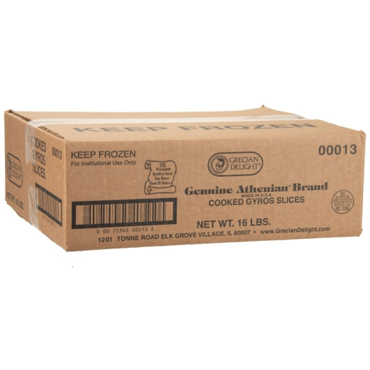 Gyro Athens Style Cooked Athenian Gyros Slice, 4 x 4 lb Case - DOT product image 6