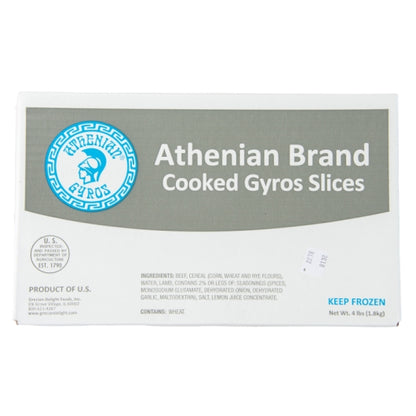 Gyro Athens Style Cooked Athenian Gyros Slice, 4 x 4 lb Case - DOT product image 7