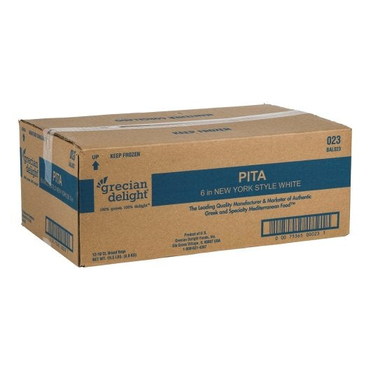 Grecian Delight 6 Inch New York Style Pita Bread, 12 x 10 ct Case - DOT product image 3