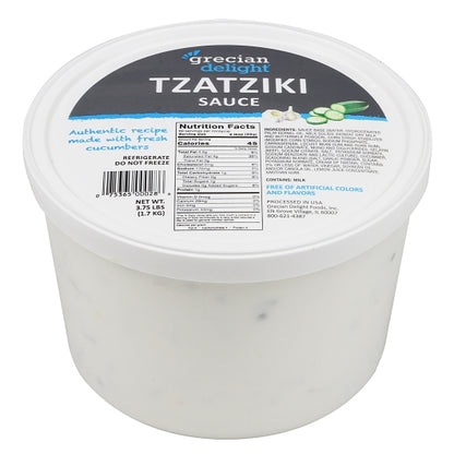 Grecian Delight Gyro Tzatziki Sauce, 4 x 3.75 lb Case - Condiments & Sauces
