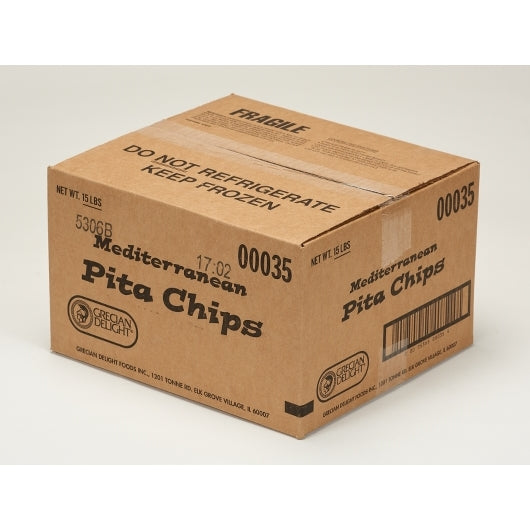 Grecian Delight Mediterranean Pita Chips, 1 x 15 lb Case - DOT product image 3