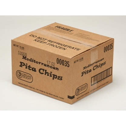 Grecian Delight Mediterranean Pita Chips, 1 x 15 lb Case - DOT product image 3