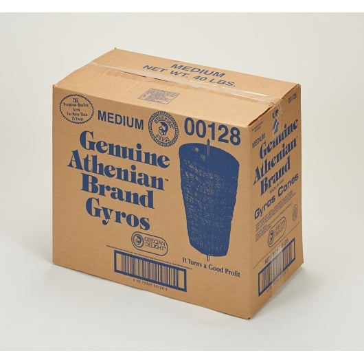 Gyro Athenian Style Athenian Medium Gyros Cone, 2 x 20 lb Case - Frozen Meat & Seafood